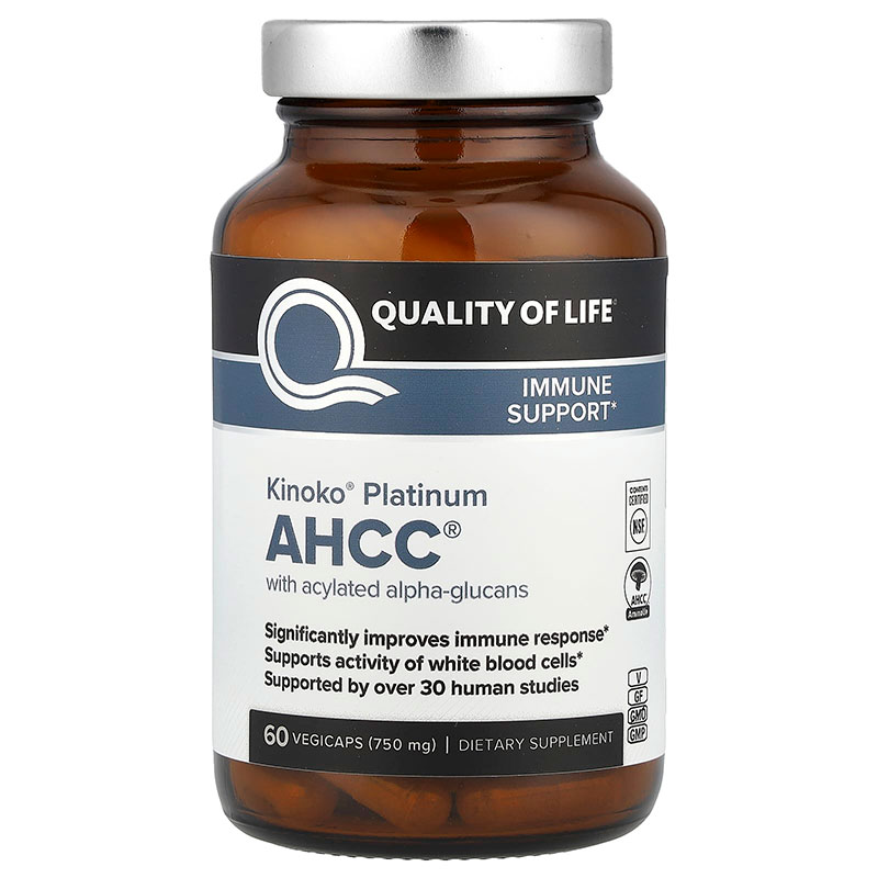 کپسول AHCC Kinoko مدل پلاتینیوم 60 تایی 750mg	