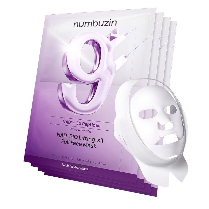 ماسک ورقه‌ای نامبوزین شماره ۹ NAD+ BIO Lifting-sil Full Face Mask
