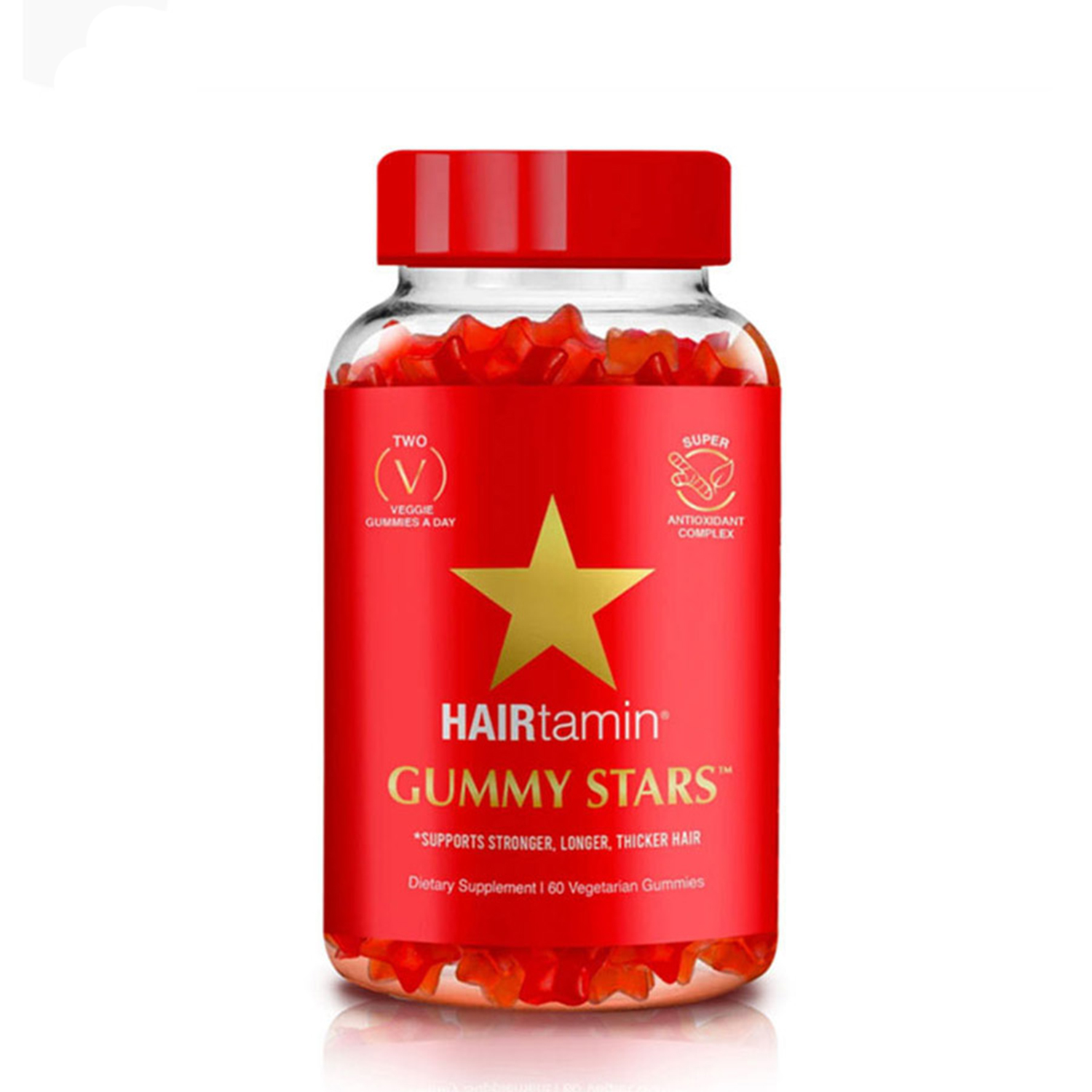 پاستیل تقویت مو و ضدریزش 60 عددی هیرتامین Hairtamin Gummy Stars
