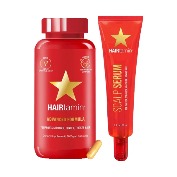 پک هیرتامین 30عددی و سرم مو هیرتامین 60 میل