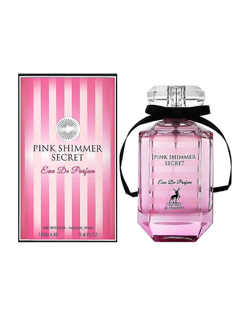 ادکلن زنانه الحمبرا Pink Shimmer Secret مشابه ویکتوریا سکرت بامب شل