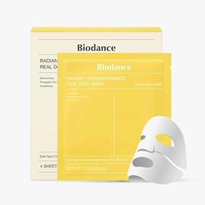 ماسک ویتا نیاسینامید بایودنس ضد لک و روشن کننده پوست Biodance Radiant Vita Niacinamide Real Deep Mask