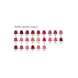  رژ لب مدادی مات گلدن رز مدل کرایون شماره 17 Golden Rose Matte Lipstick Crayon