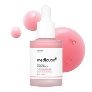 سرم صورتی روشن کننده پپتاید و PDRN مدی کیوب