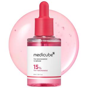 سرم مدی کیوب روشن‌کننده و ضدلک پوست TXA + Niacinamide 15%