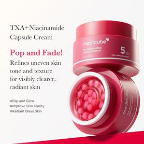 کرم کپسولی ضد لک و روشن کننده مدی کیوب مدل TXA Niacinamide