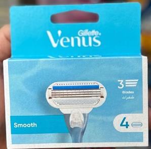 یدک خودتراش ژیلت ونوس مدل Smooth بسته 4 تایی