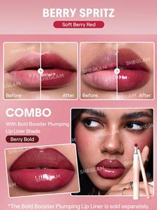 لیپ پلامپر حجم دهنده شیگلم مدل Bold Booster Lip Plumper رنگ Berry Spritz