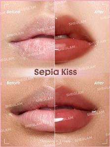 لیپ گلس حجم دهنده شیگلم Sheglam مدل Booster Shine رنگ Sepia Kiss