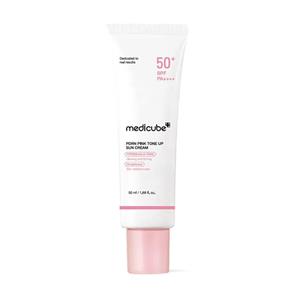 کرم ضدآفتاب روشن‌کننده مدیکیوب مدل PDRN Pink Tone Up