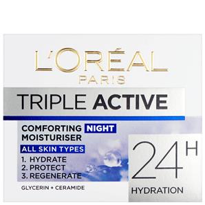 کرم آبرسان شب لورال LOreal مدل تریپل اکتیو حجم ۵۰ میل